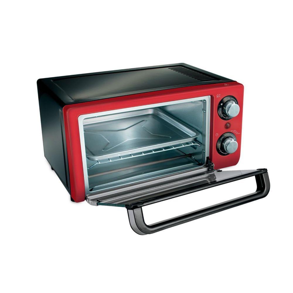 Horno Eléctrico Oster 10 litros Rojo-2