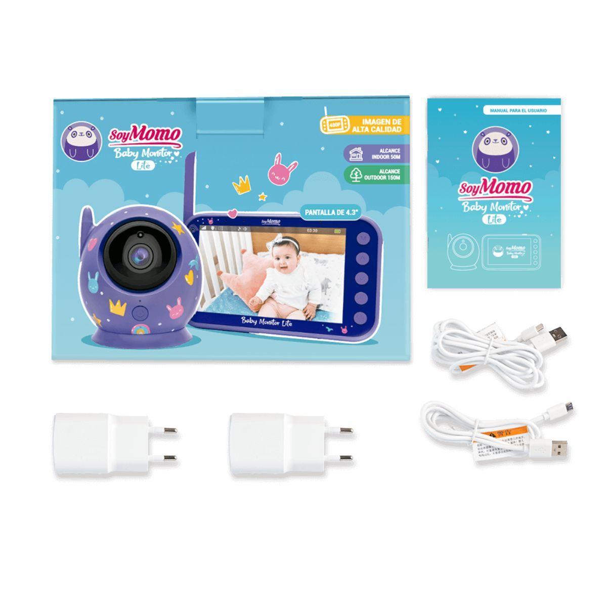 Monitor bebé HD Soy Momo Baby Monitor Lite Morado-5