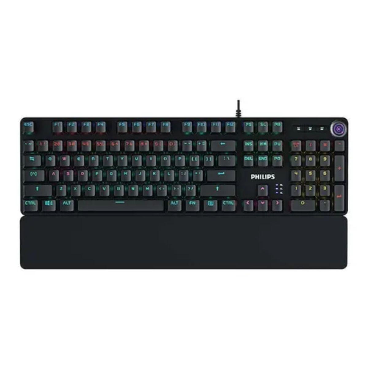 Teclado Gamer Mecánico Reposamuñecas Philips G605-0