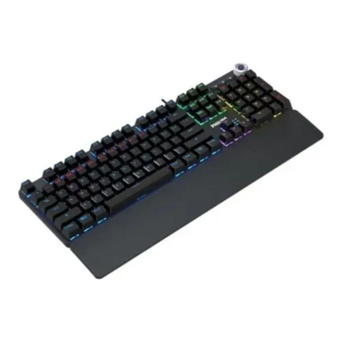 Teclado Gamer Mecánico Reposamuñecas Philips G605-1