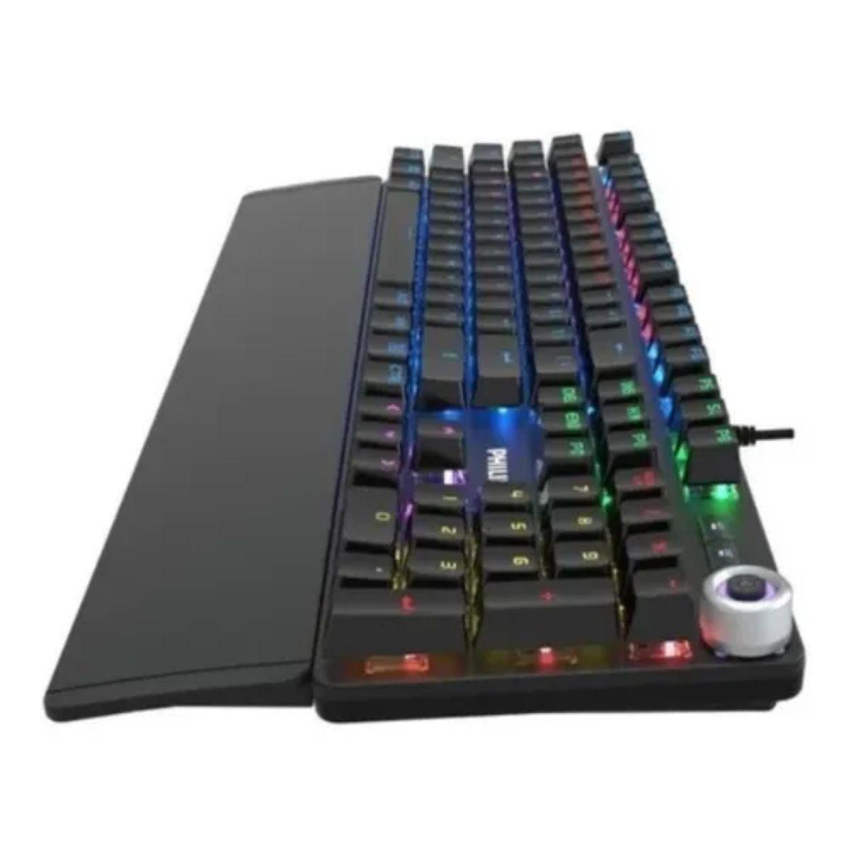 Teclado Gamer Mecánico Reposamuñecas Philips G605-2