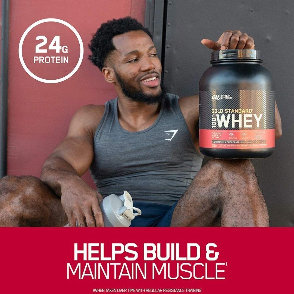 Proteína Gold Standard 100% Whey 5LB Double Rich Chocolate-6