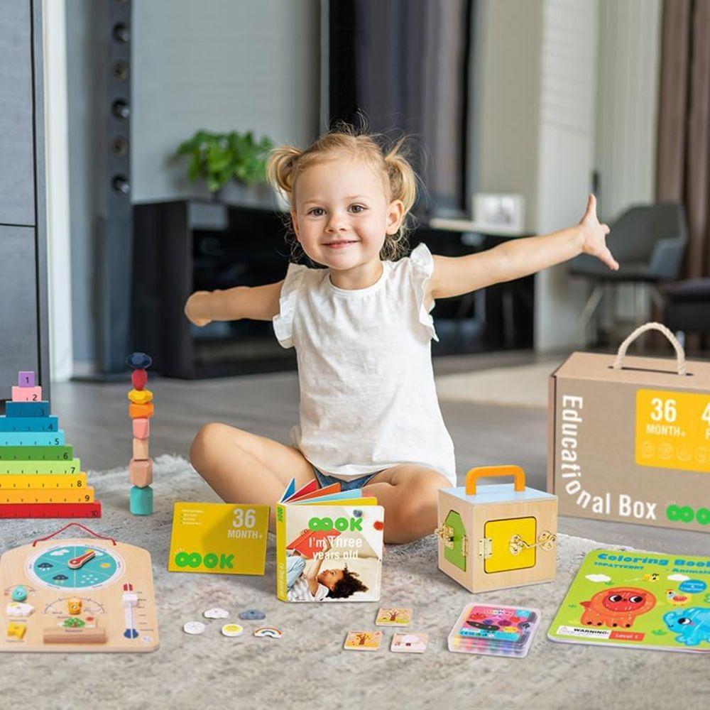 Set de Juguetes Estimulación Temprana +36m 40 Piezas-3