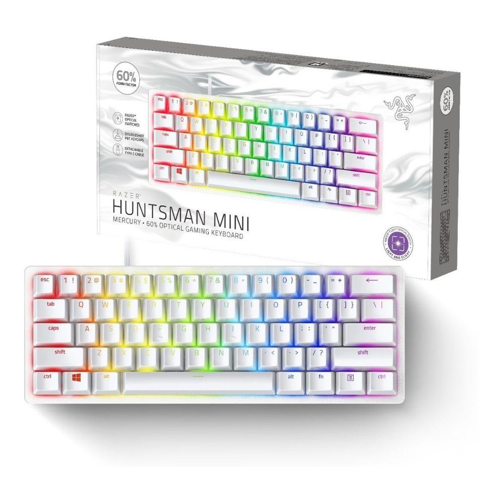 Teclado Gamer Razer Huntsman Mini Mercury Purple Switch-9