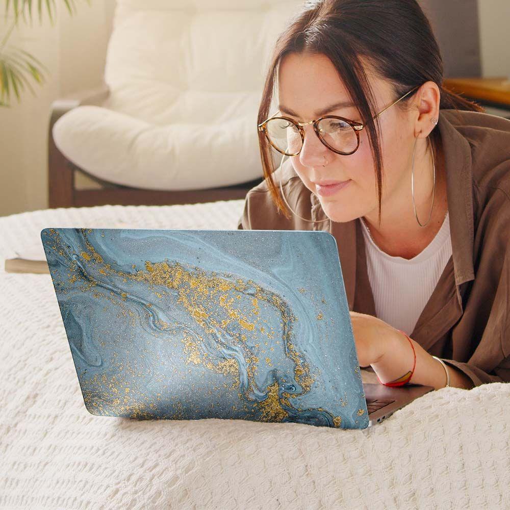 Carcasa Protector para Macbook Air 13" Celeste Marble-0
