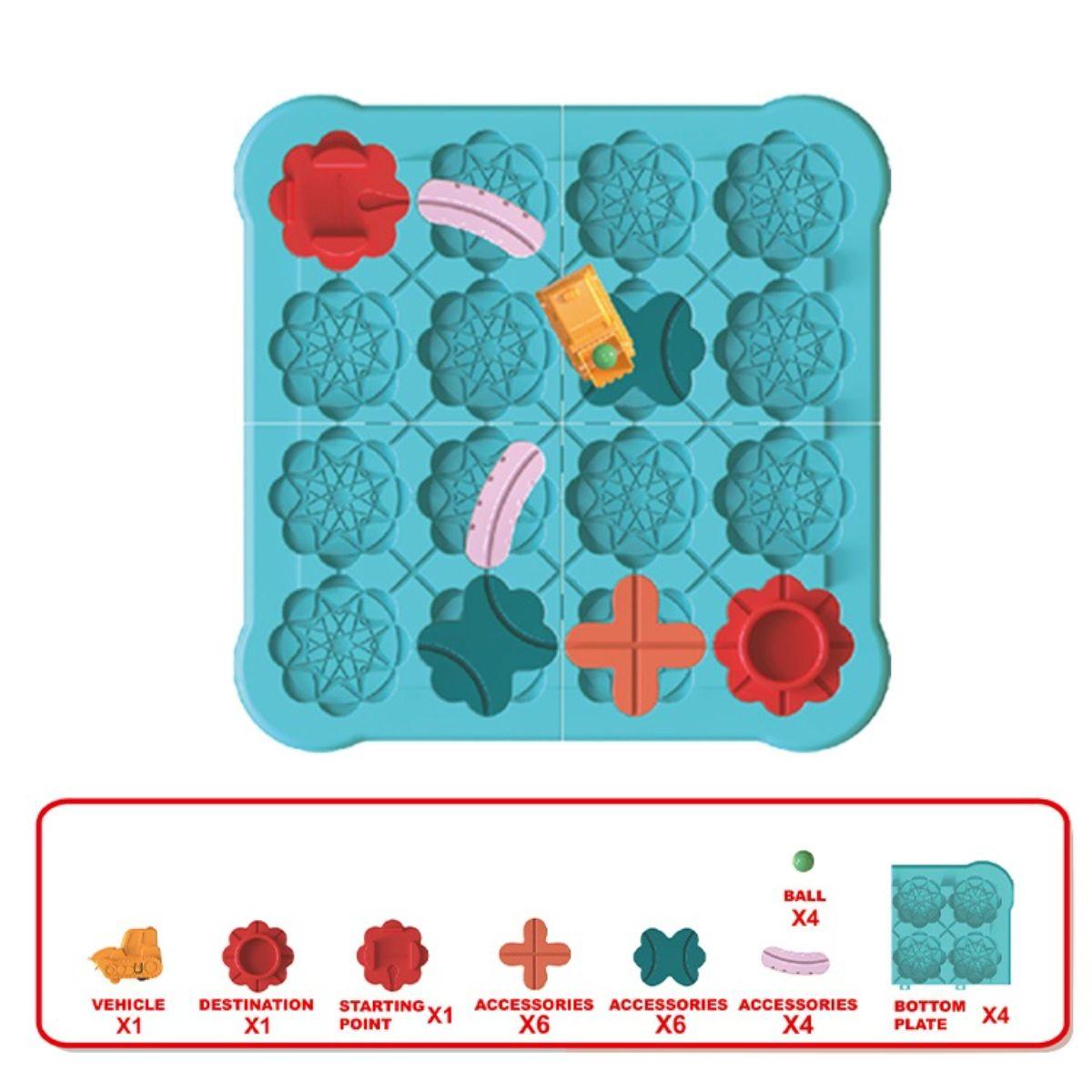 Juego Construcción Pistas de Autos Laberinto Juego de Lógica-2