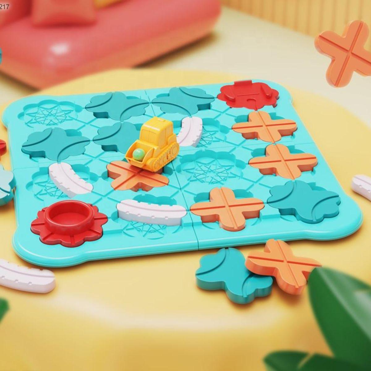 Juego Construcción Pistas de Autos Laberinto Juego de Lógica-5