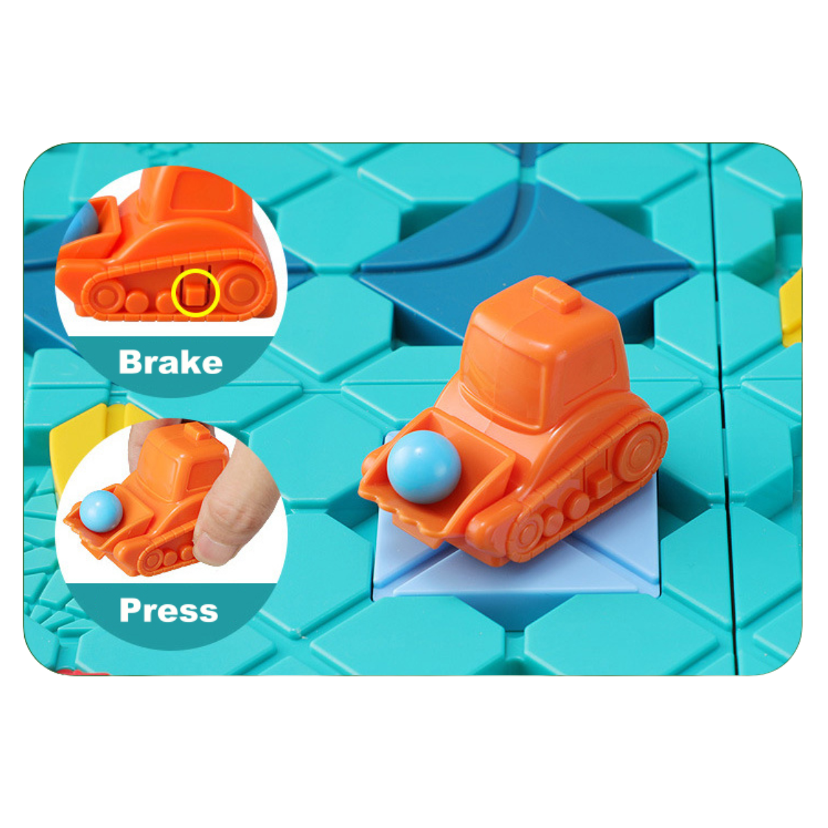 Juego Construcción Pistas de Autos Laberinto Juego de Lógica-6