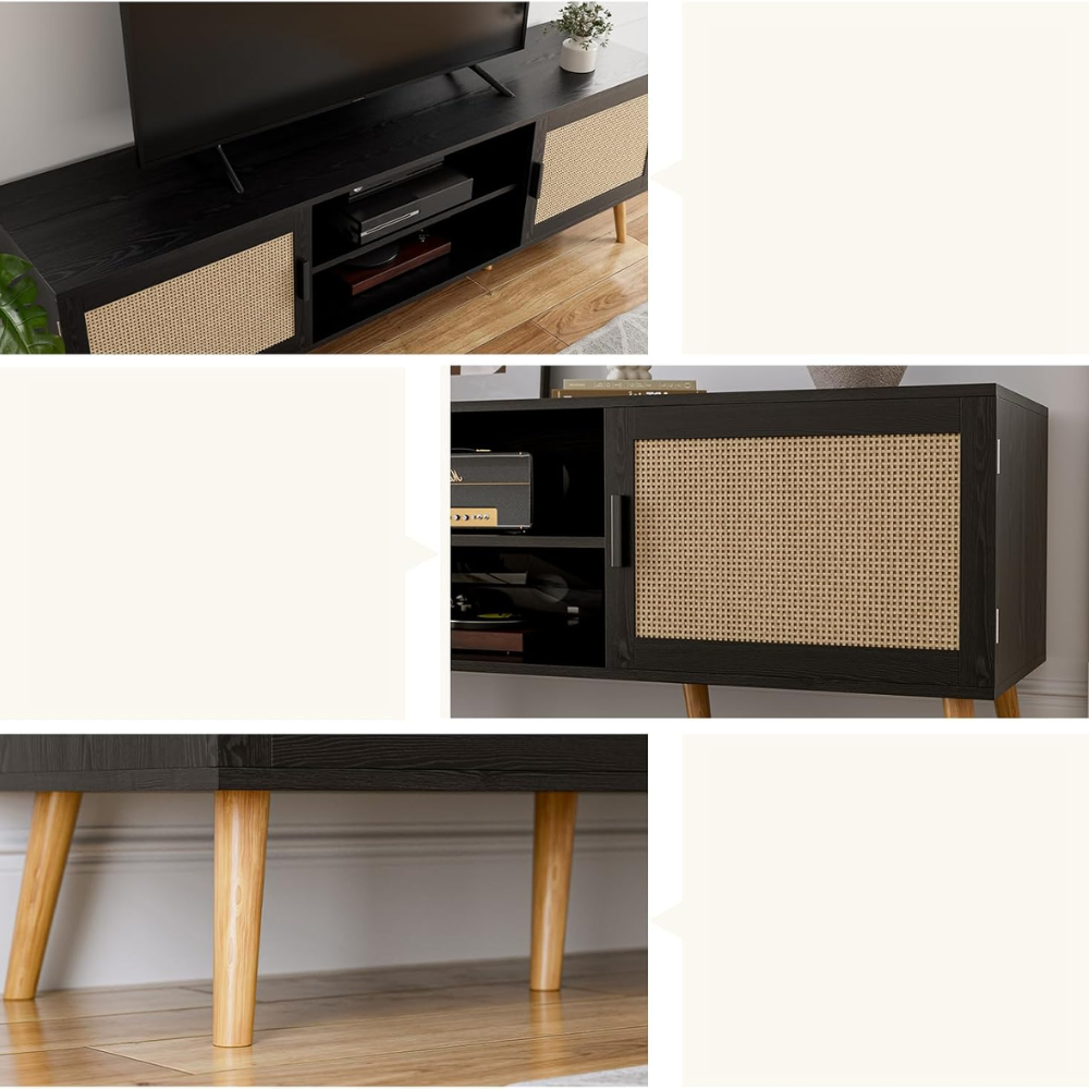 Rack Tv Ratan Negro Forde-6