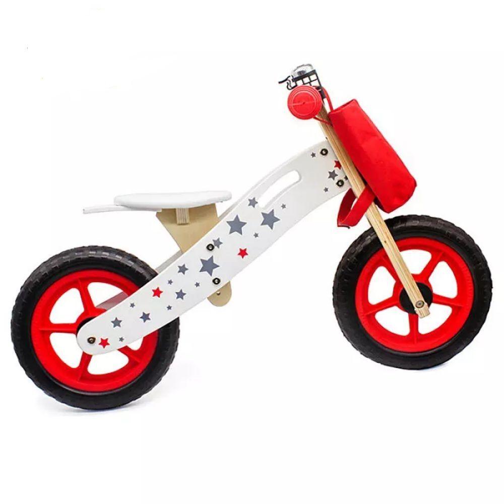 Bicicleta de Aprendizaje Equilibrio Madera Roja-0