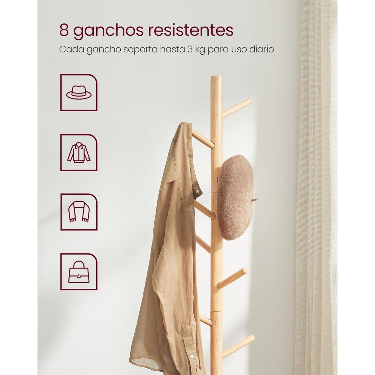 Perchero Madera Arbol Madera Falun-4