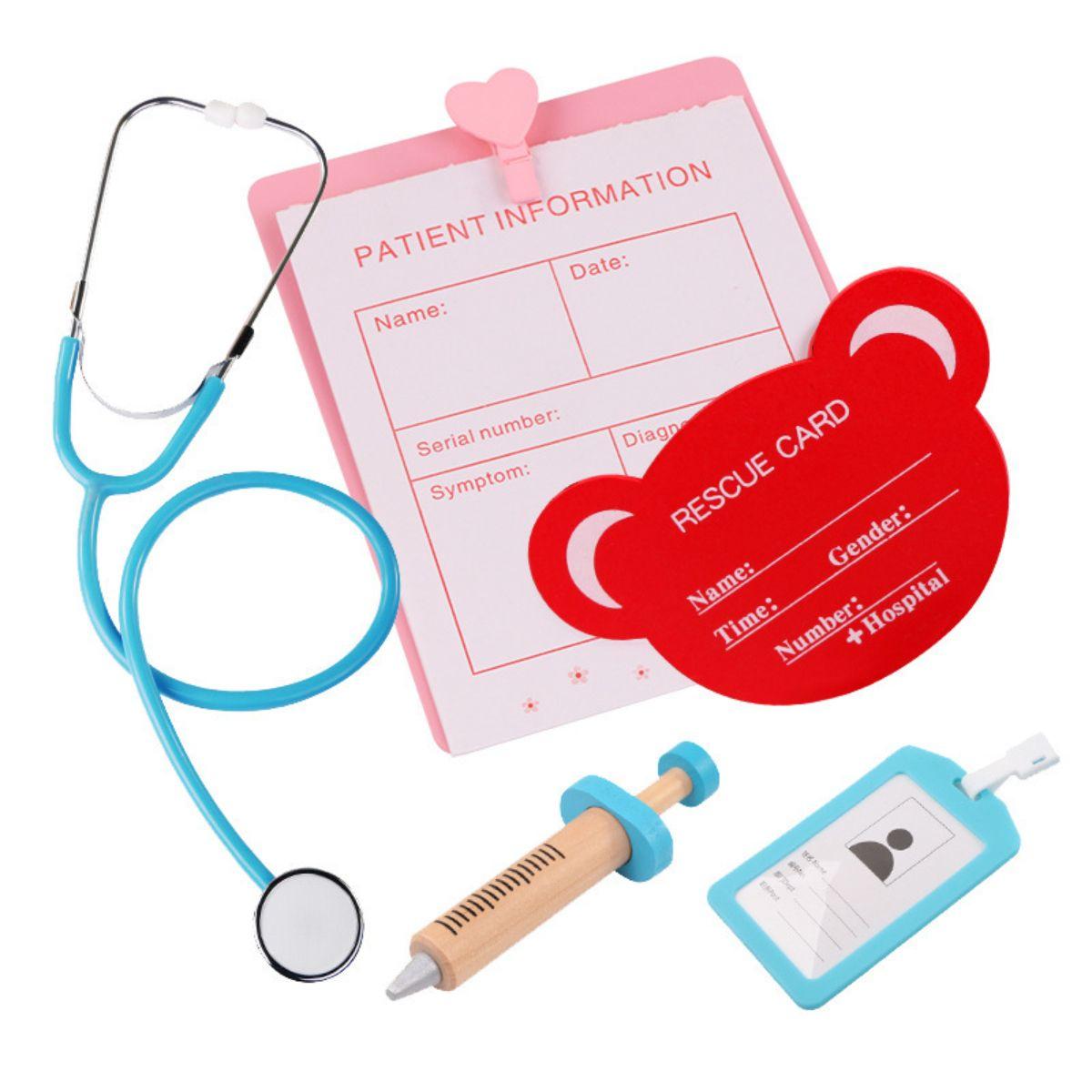 Maleta de Juegos Set Doctor con Accesorios Juguete Madera-3