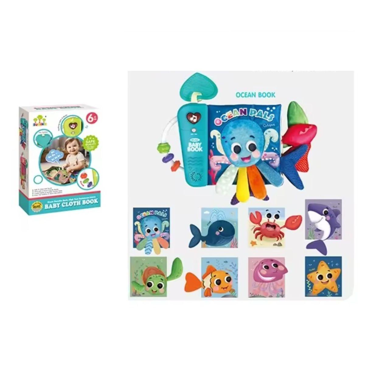 Libro Musical Interactivo Figura Pulpo Para Bebés-0