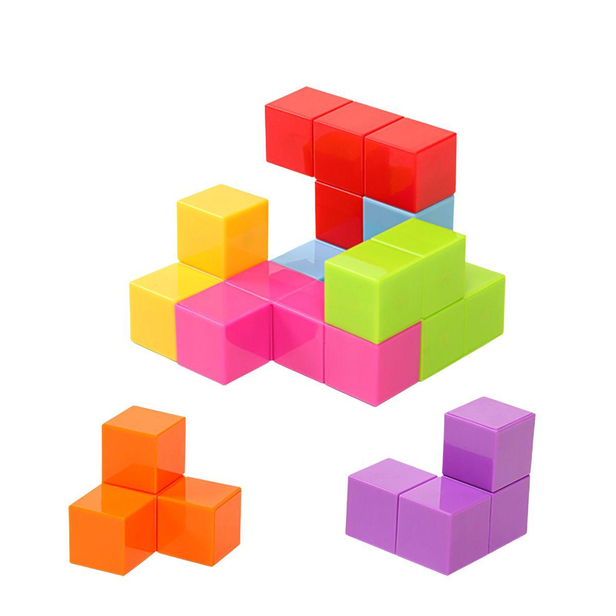 Set de Bloques Magnéticos Cubos Construcción 54 piezas-2