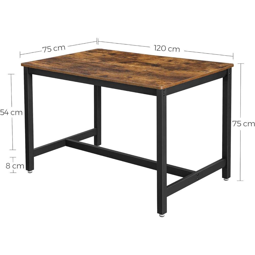 Mesa Comedor Fierro Negro y Madera Selbu-3