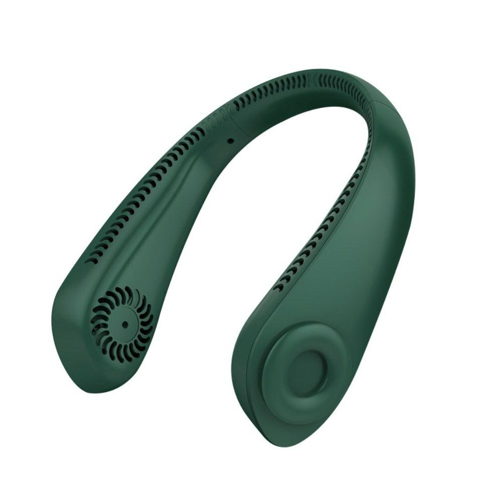 Ventilador Portatil de Cuello carga USB Verde Spacezat-0
