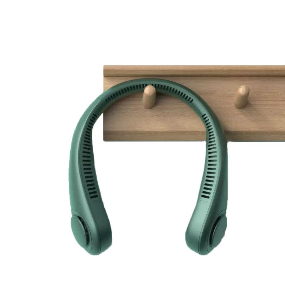 Ventilador Portatil de Cuello carga USB Verde Spacezat-5
