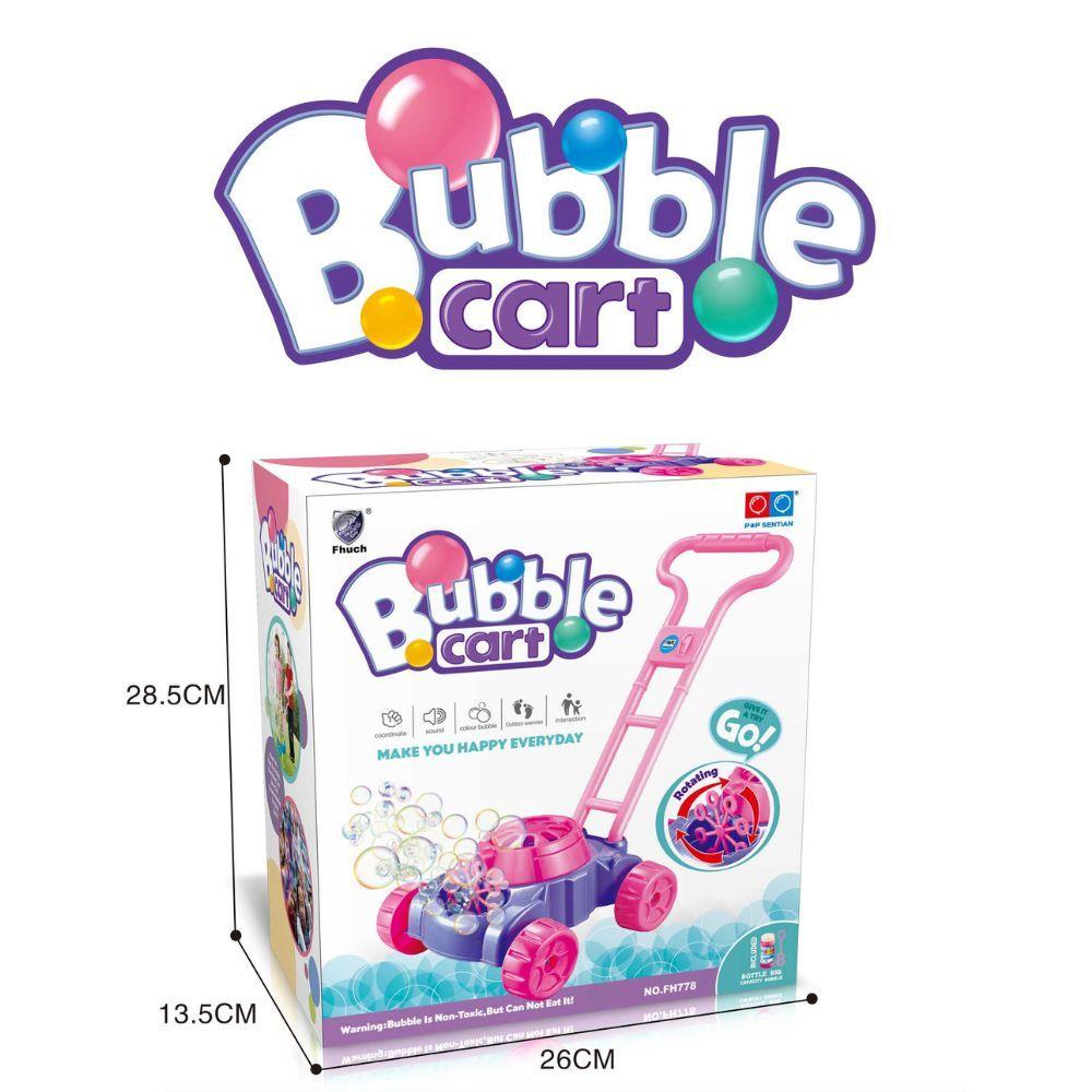 Carrito Caminador Lanza Burbujas Rosado Spacezat-4
