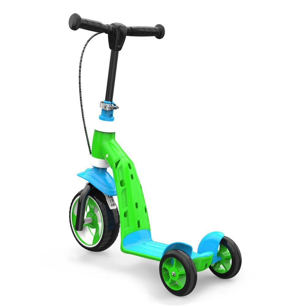 Scooter Infantil Bicolor con Frenos Verde-1