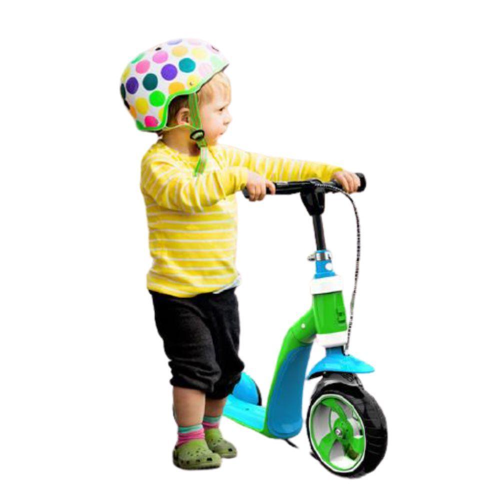 Scooter Infantil Bicolor con Frenos Verde-4