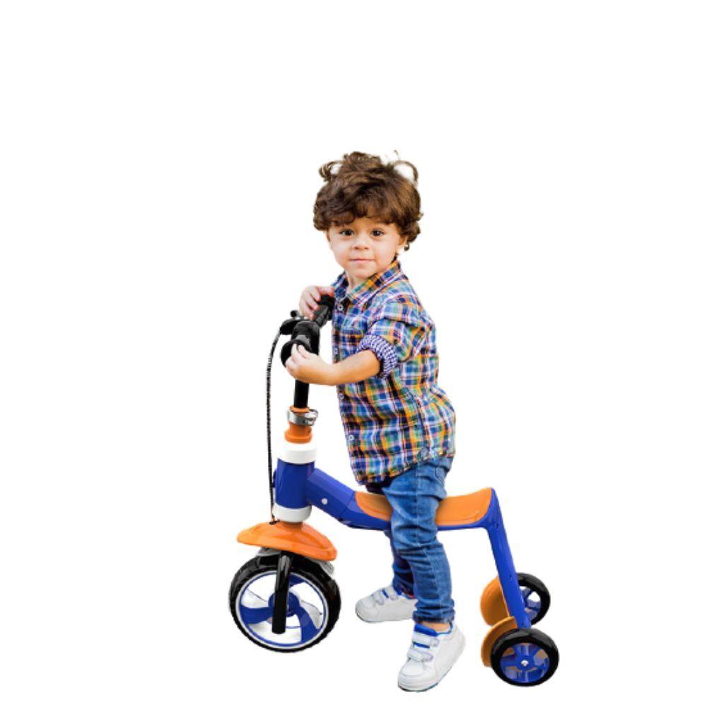 Scooter Infantil Bicolor con Frenos Azul-2