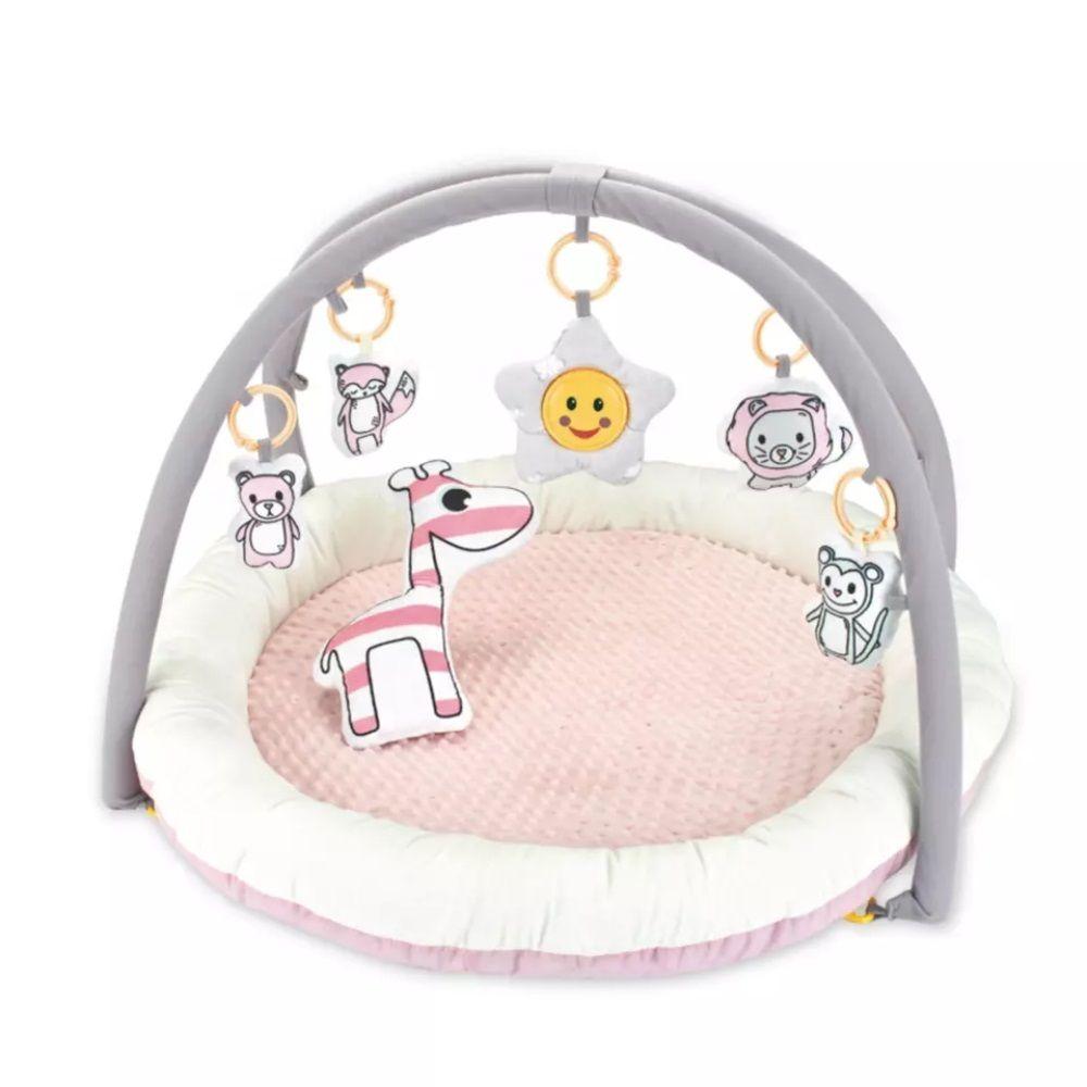 Alfombra Gimnasio Sensorial Bebe Rosa con Sonidos Spacezat-0