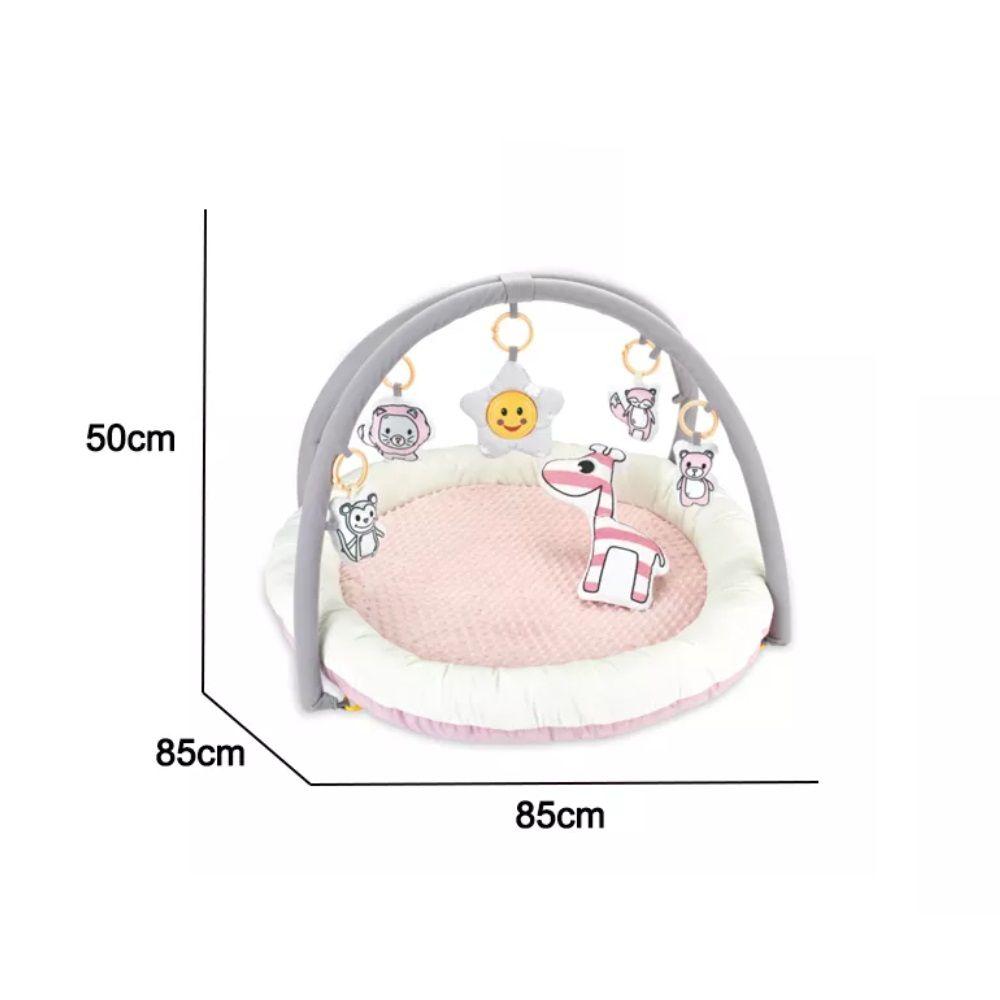 Alfombra Gimnasio Sensorial Bebe Rosa con Sonidos Spacezat-2