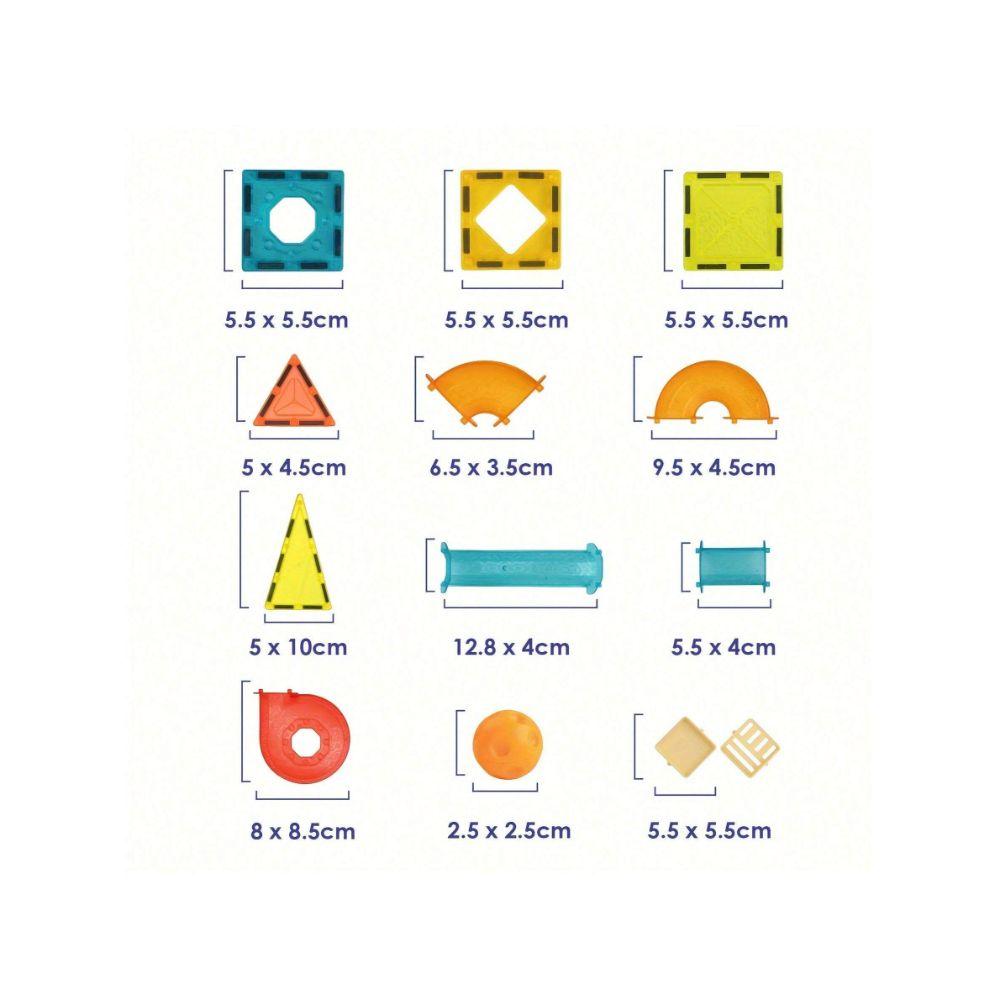Bloques Magnéticos Construcción Didácticos Dinosaurios 74pcs-5