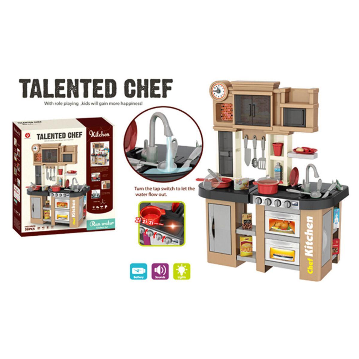 Cocina de Juguete Didáctica Realista Beige-1
