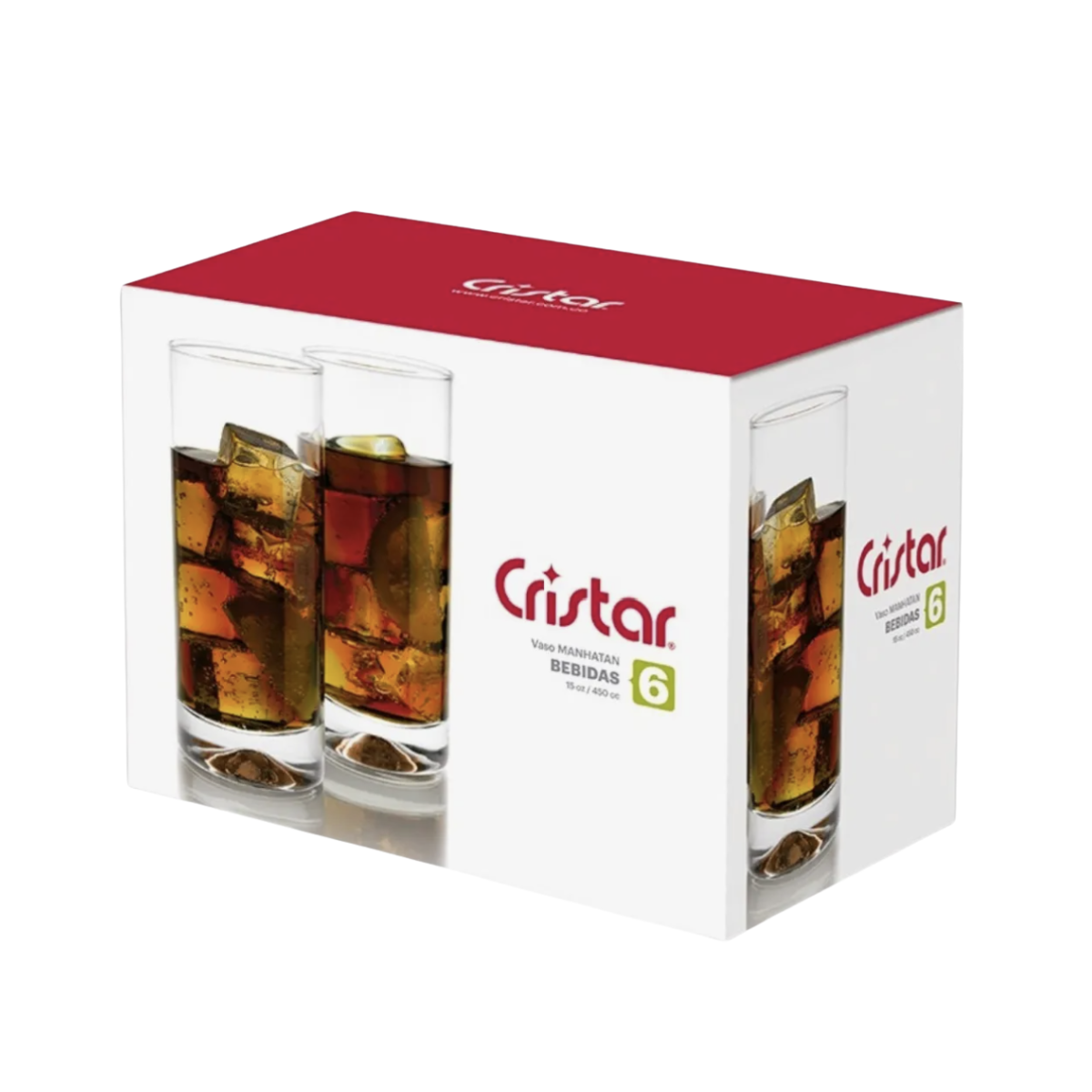 Set 6 Vasos W a Manhatan 450cc Cristar Color Cristal-2