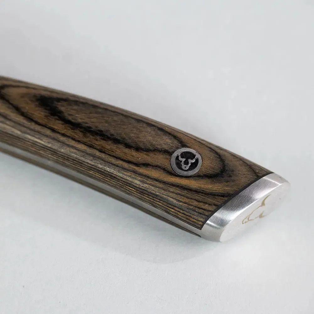 Cuchillo De Cocina Utilitario Hoja Martillada Mango Pakka-1