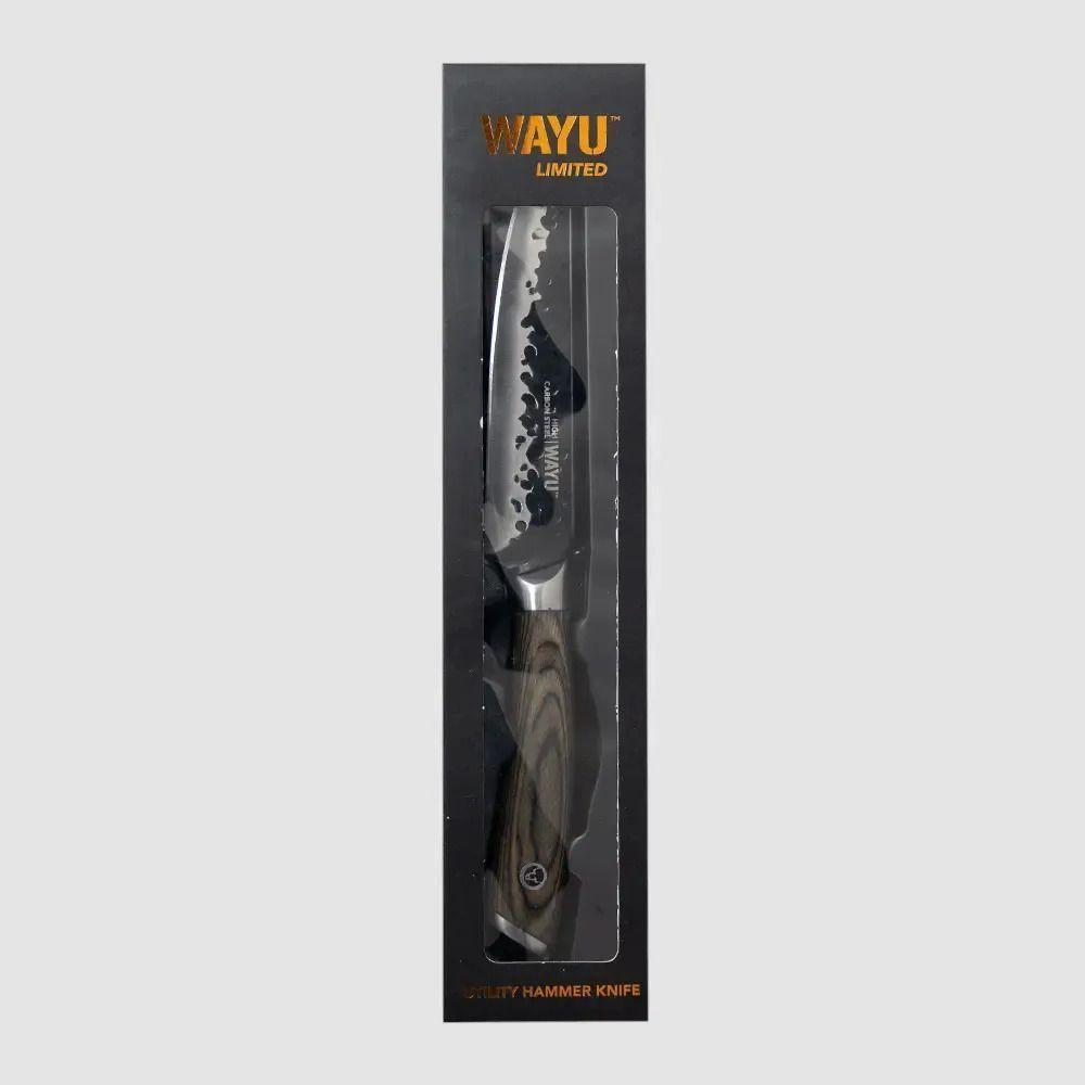 Cuchillo De Cocina Utilitario Hoja Martillada Mango Pakka-2