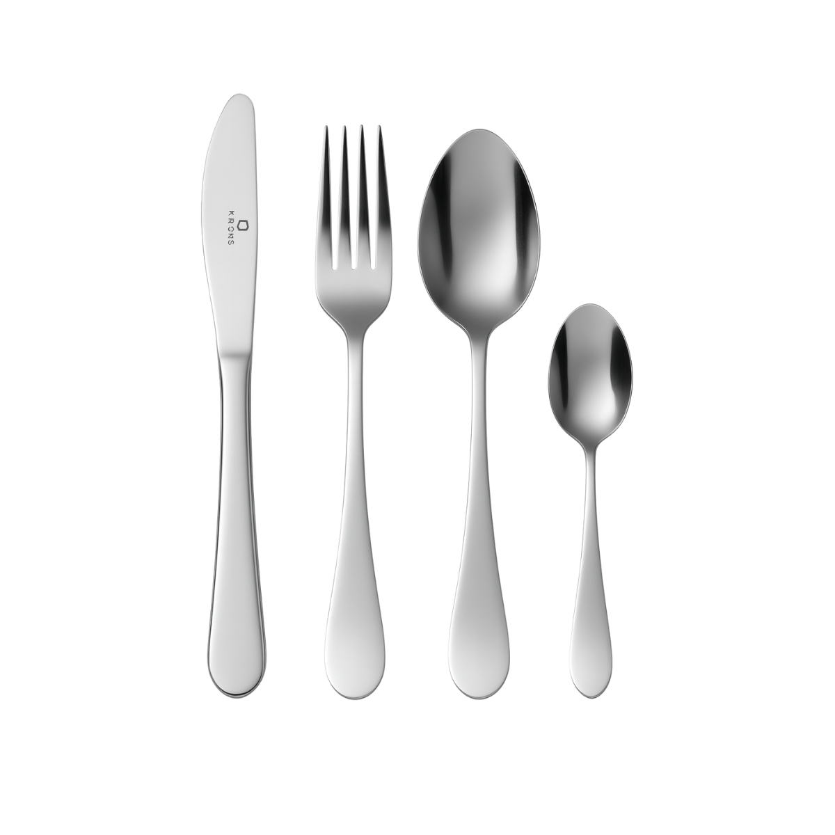 Set Cubiertos 24 Piezas Vancouver Krons Color Plateado-1