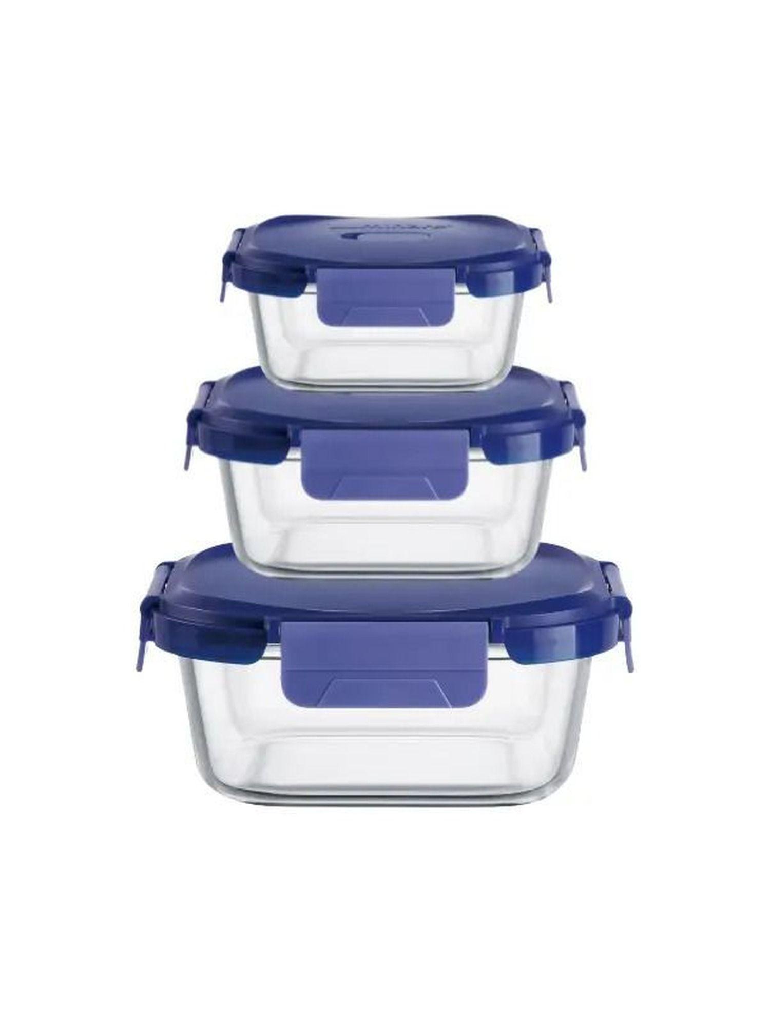 Set 6 Contenedores Herméticos De Vidrio 320ml A 1040ml-2
