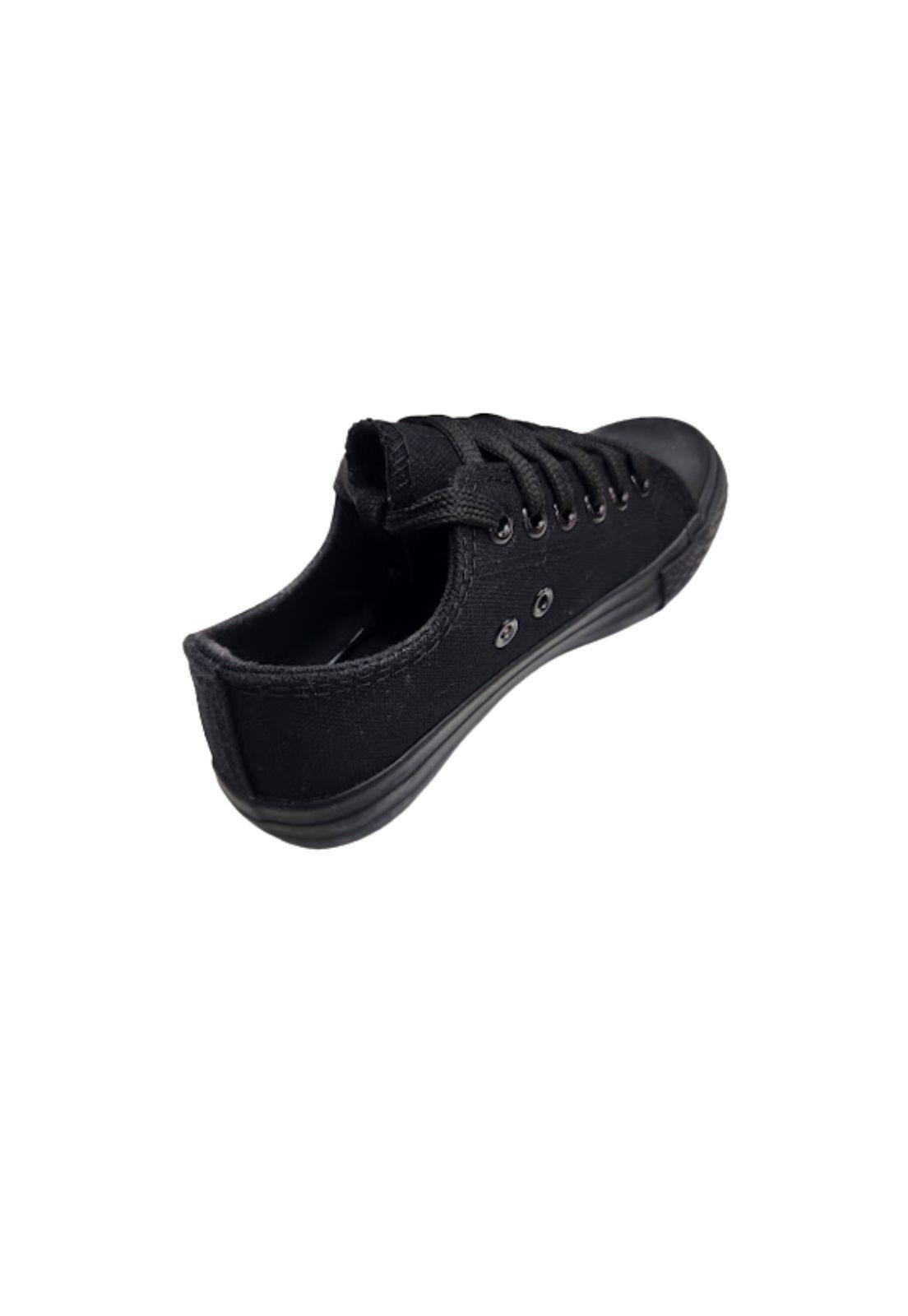 Zapatilla Lona Negro -1