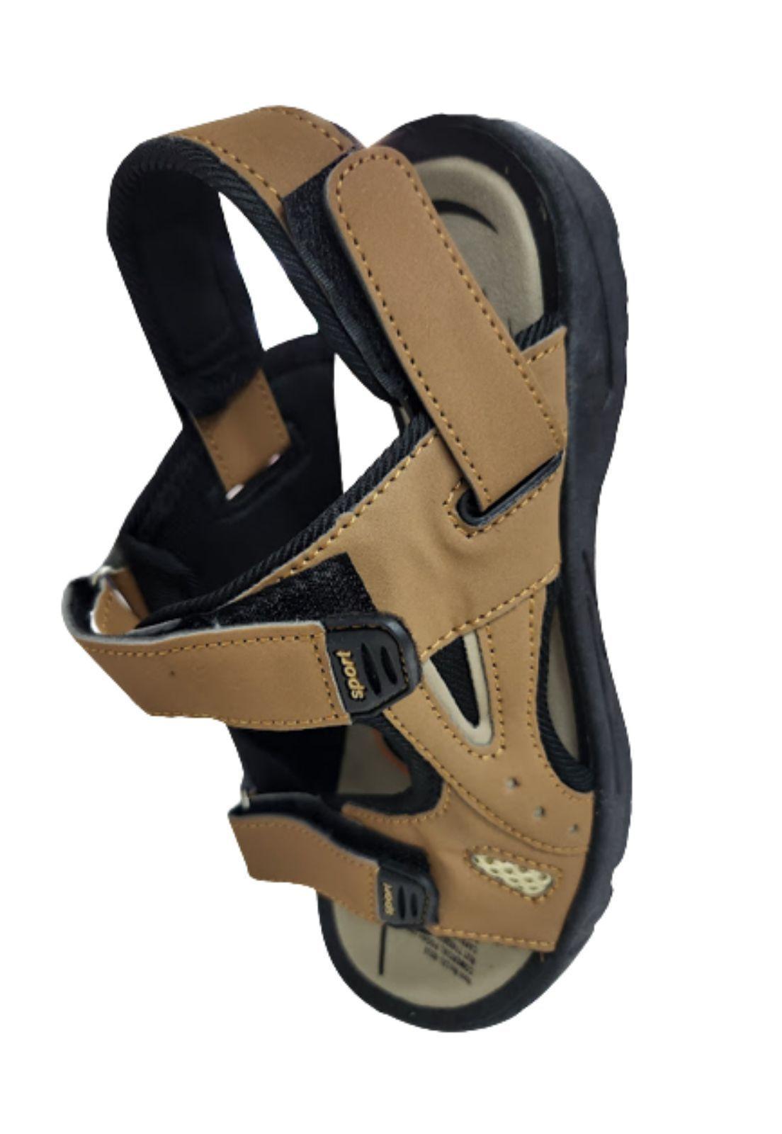 Sandalia Casual Hombre Camel-2