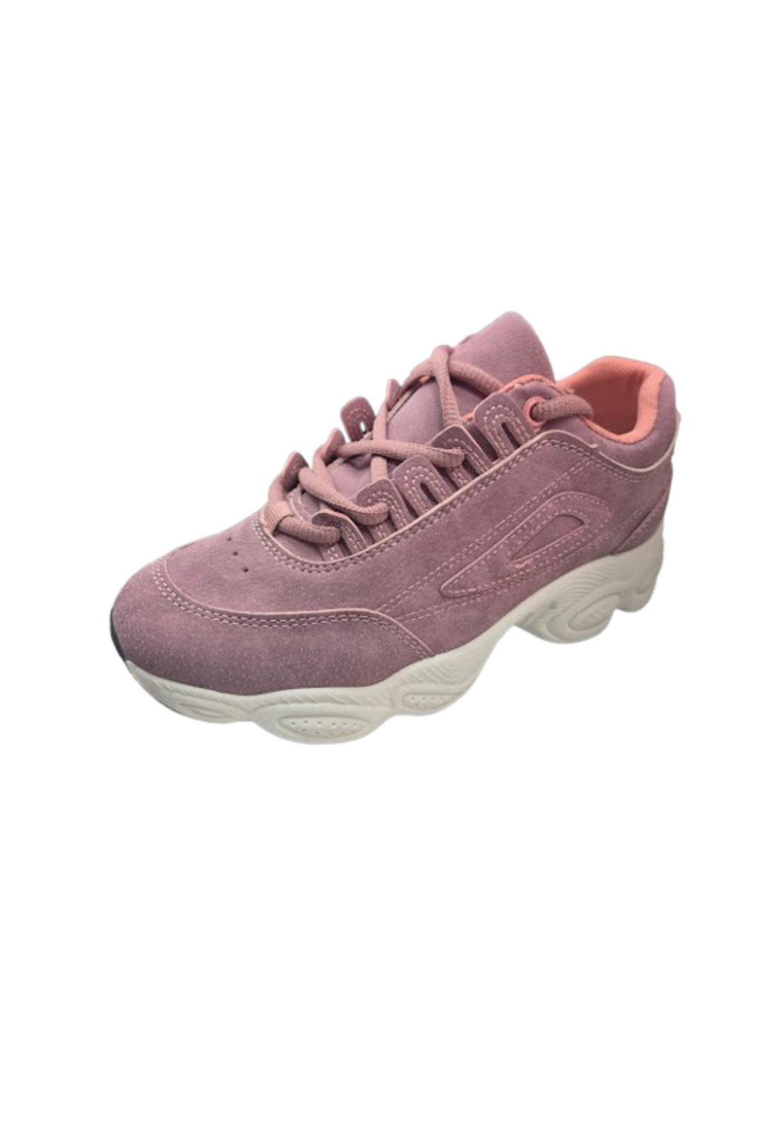 Zapatilla Urbana Casual Mujer Rosado-0