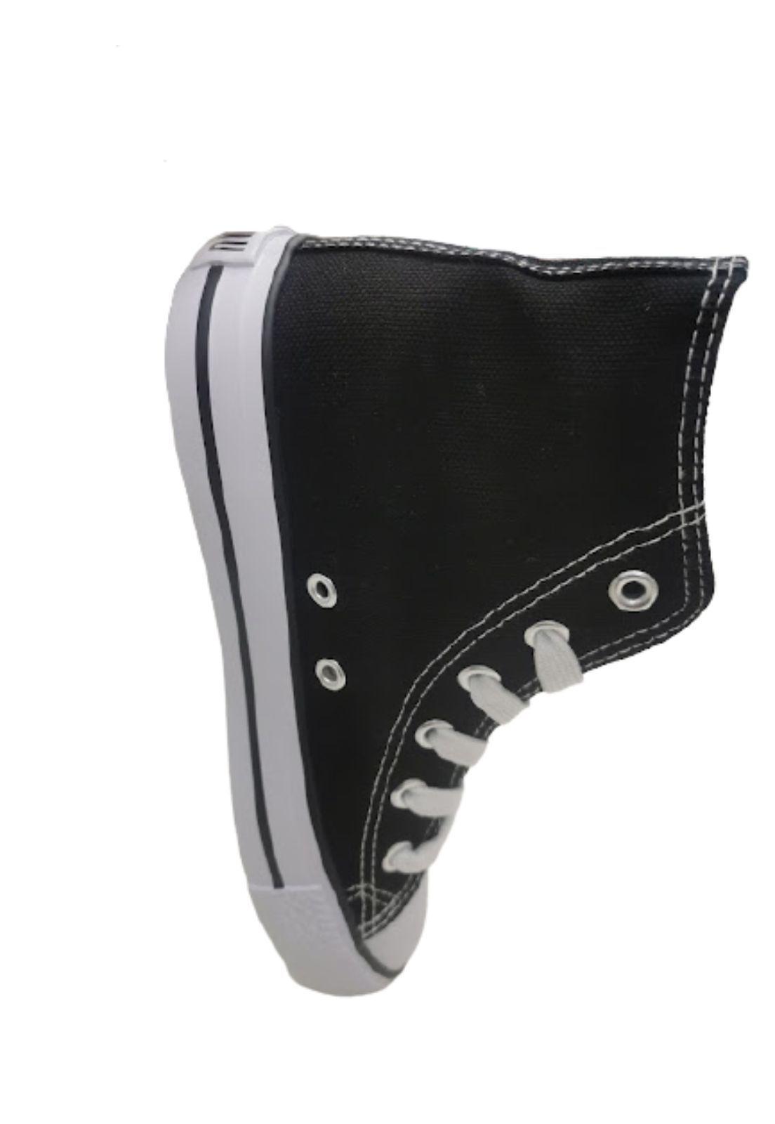 Zapatillas Lona Con Caña Azul-1