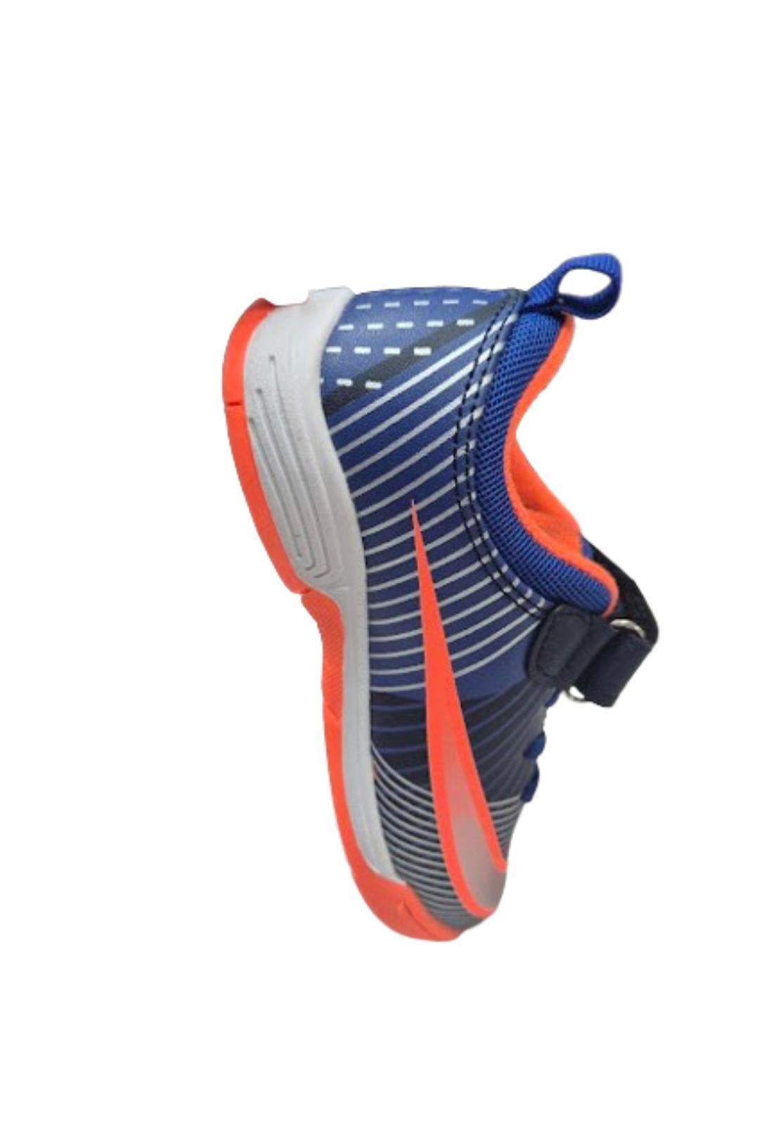 Zapatilla Deportiva Niño Naranjo Velcro-3