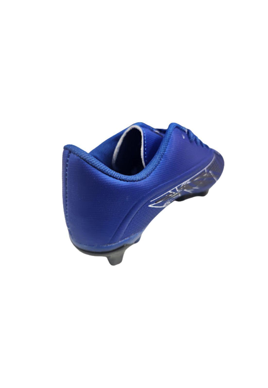 Zapatilla Fútbol Niño Azul-2