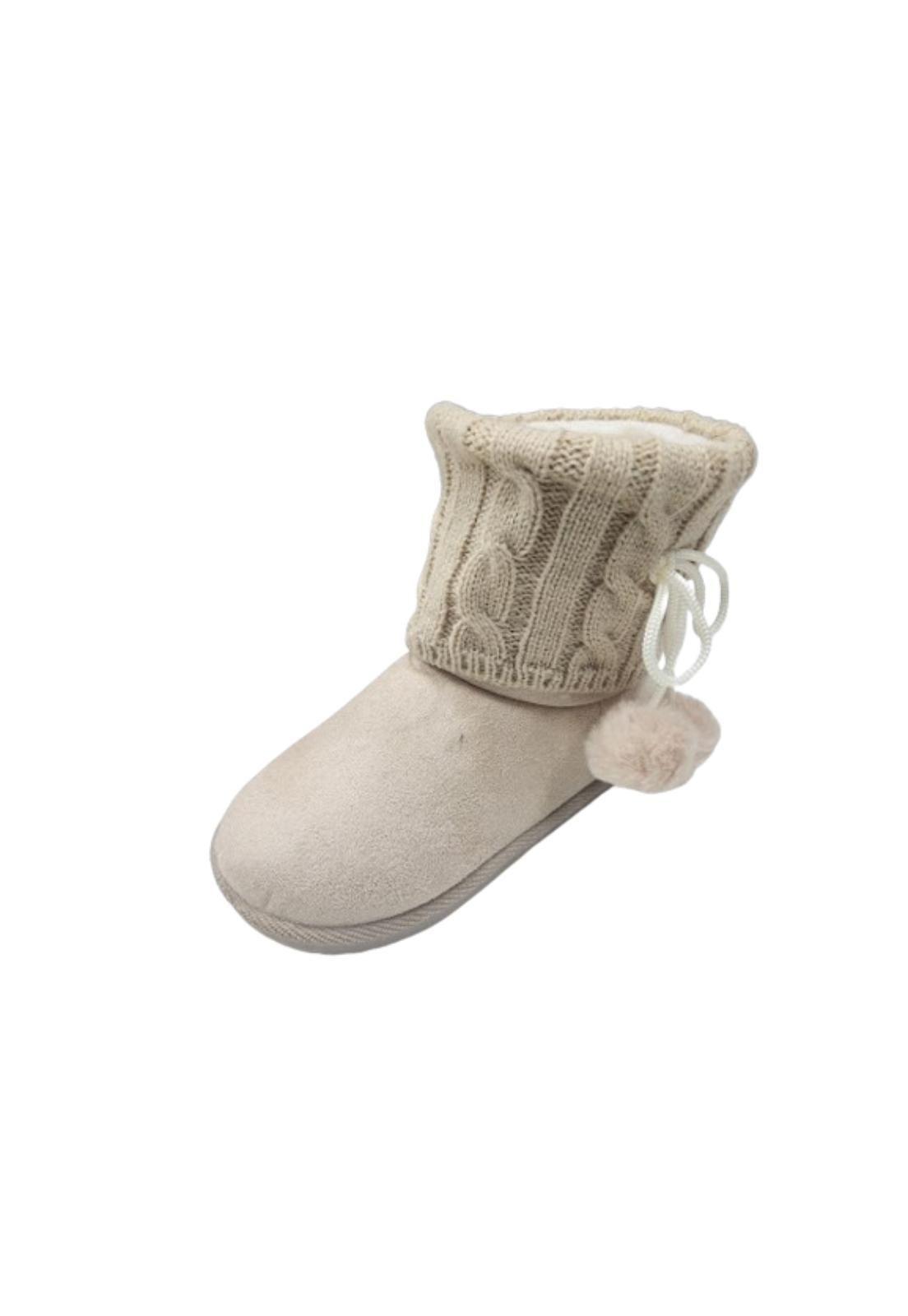 Botita Chiporro Beige Niña Pon Pon-0