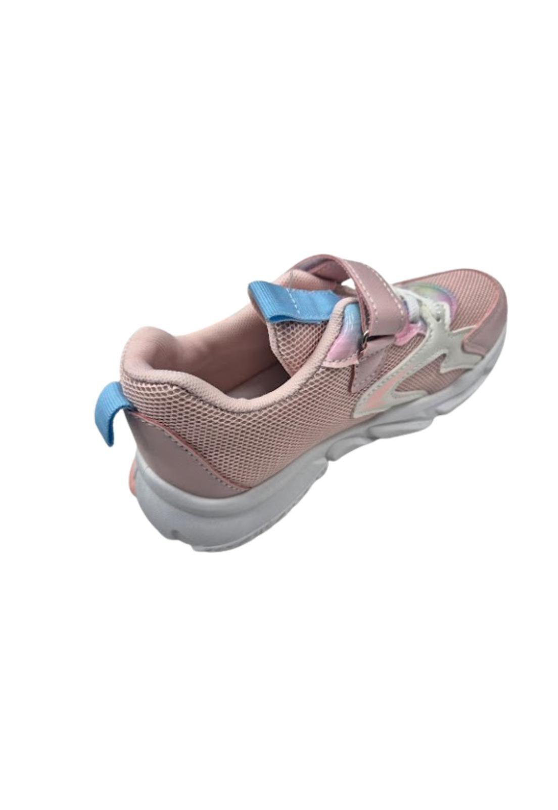Zapatilla Urbana Niña Rosado Velcro -2