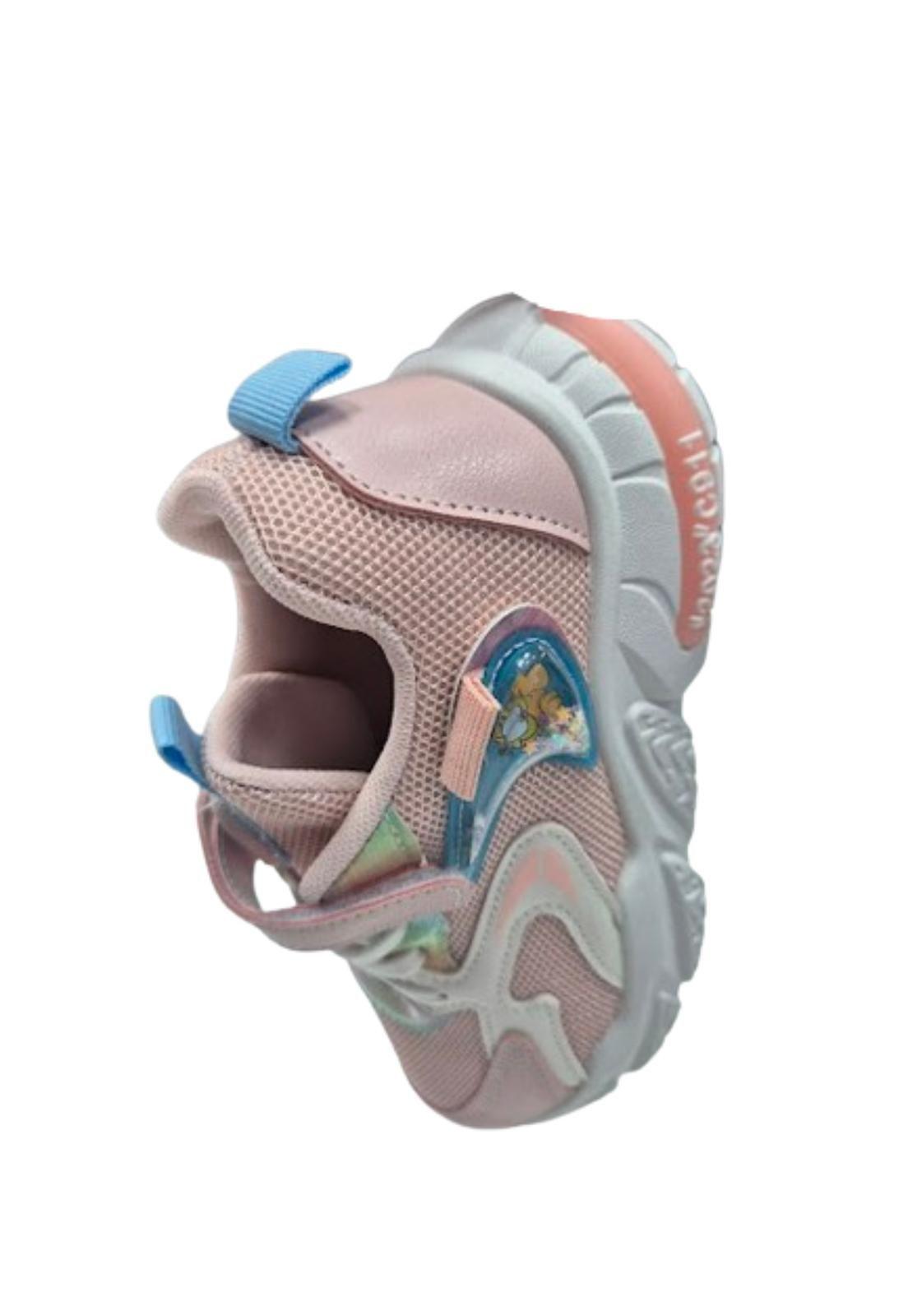 Zapatilla Urbana Niña Rosado Velcro -3