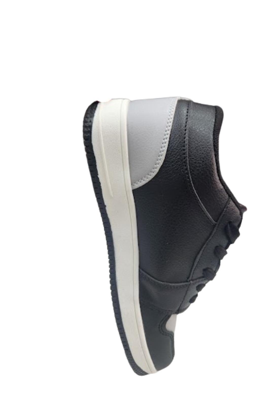 Zapatilla Urbana Hombre Negro Gris-2