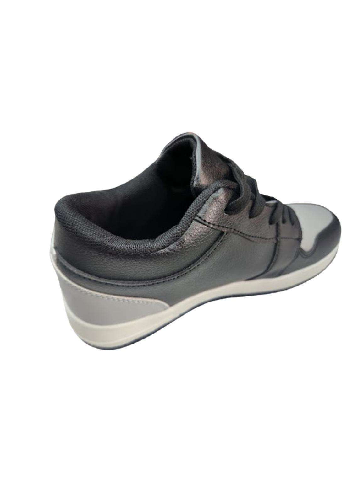 Zapatilla Urbana Hombre Negro Gris-3