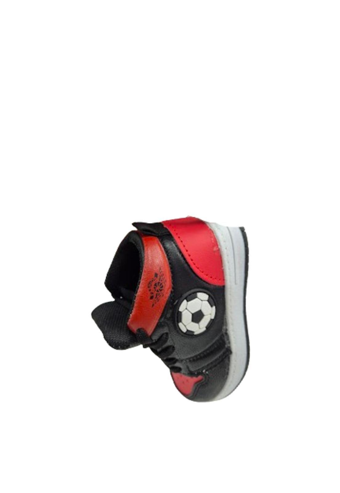 Zapatilla Urbana Niño Rojo Con Caña-1