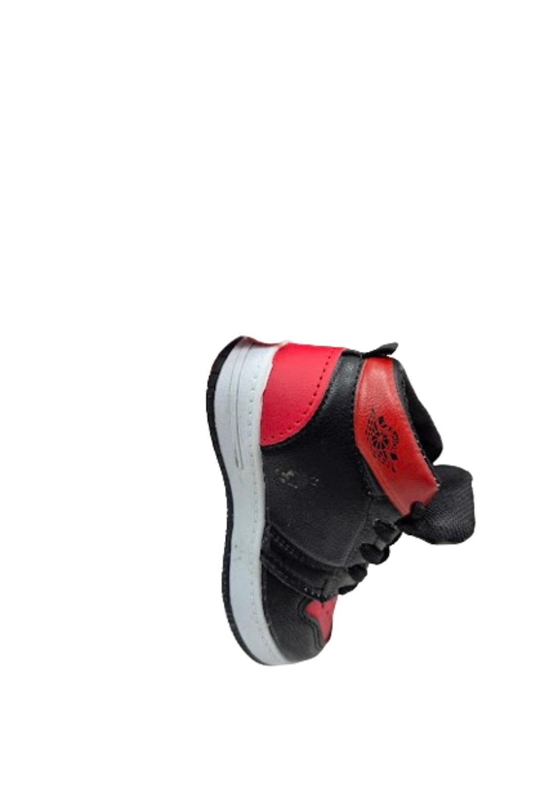 Zapatilla Urbana Niño Rojo Con Caña-3