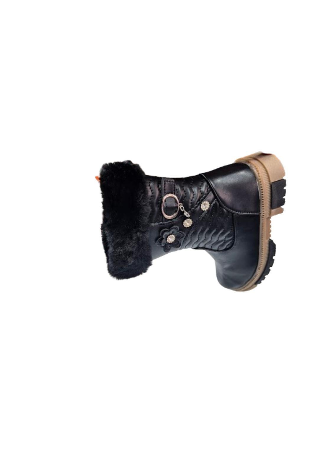 Bota de Invierno Niña Negro Vinnys Outlet-2