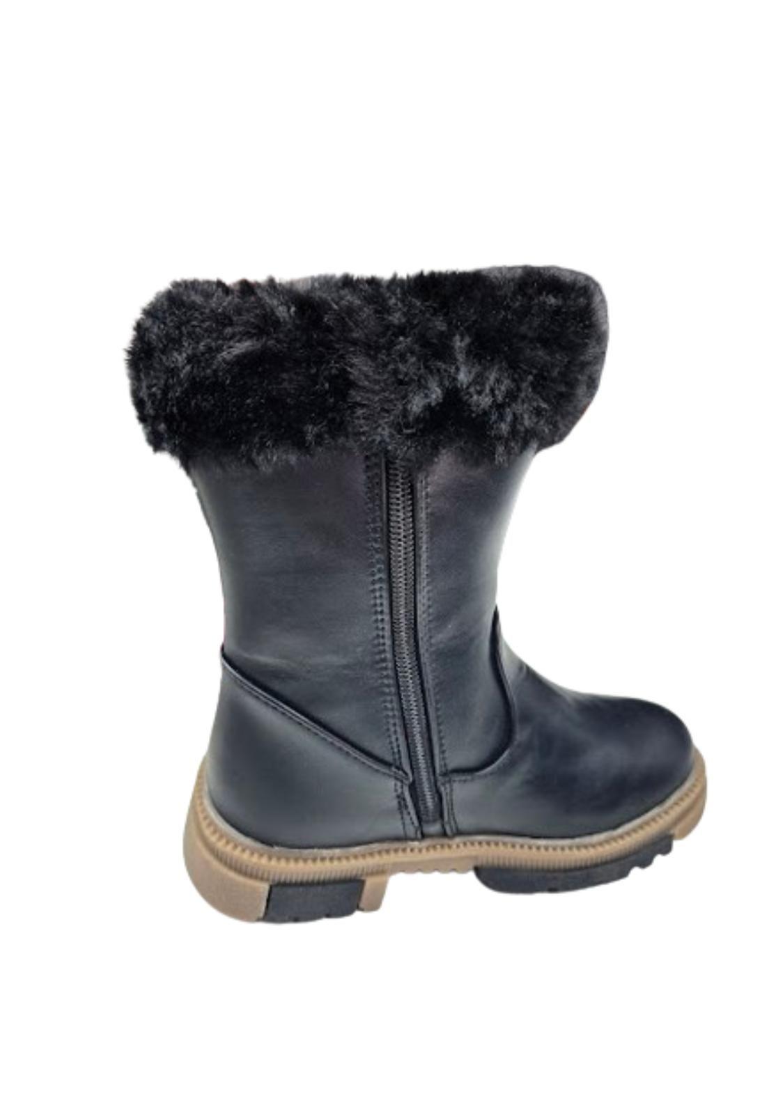 Bota de Invierno Niña Negro Vinnys Outlet-3