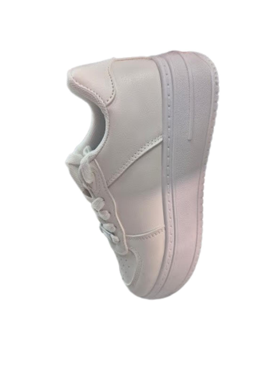 Zapatilla Escolar Blanco Juvenil-2